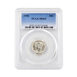 1944 Mercury Dime-Philadelphia Mint-PCGS 65