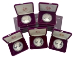 The First Five Proof Silver Eagles - 1986-1990