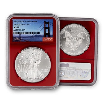 2016 Silver Eagle-San Francisco-NGC 69 Bridge Label