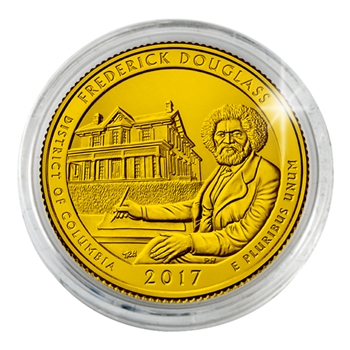 2017 Frederick Douglass National Historic Site - Denver - Gold Plated in Capsule