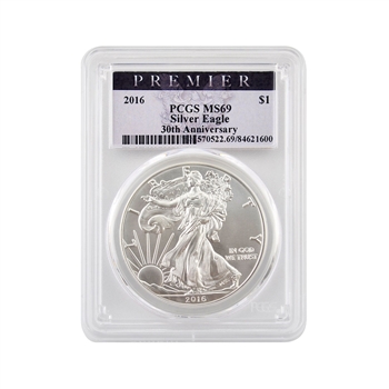 2016 American Silver Eagle - PREMIER - PCGS MS69