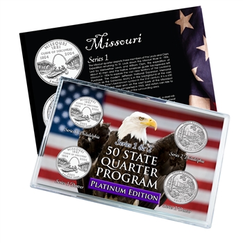 Missouri Series 1 & 2 - Four Piece Quarter Set - Platinum