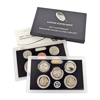 2017 225th Anniversary Enhanced Uncirculated Coin Set - OGP