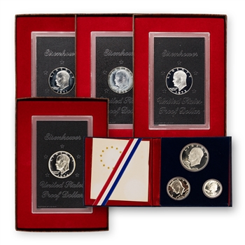 All the Silver Eisenhower Proofs-OGP (5pc)