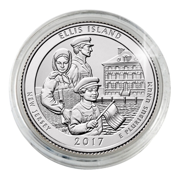 2017 Ellis Island National Monument (Statue of Liberty) - Philadelphia - Uncirculated in Capsule