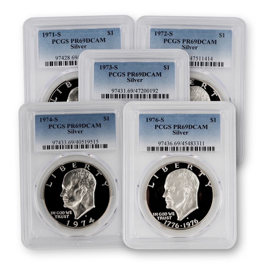 Silver Eisenhower Dollar Proof- PCGS 69