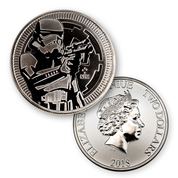 2018 Star Wars 1 oz Silver - Stormtrooper - Uncirculated