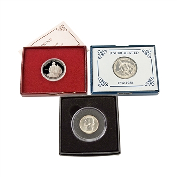 The First Years of Washington 3pc Collection - Quarter & Half Dollar Pair