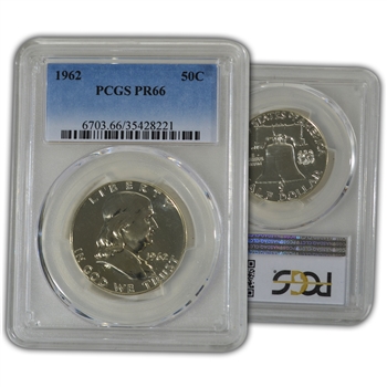 1962 Franklin Half Dollar-Proof-PCGS 66