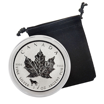 2018 Canadian Maple Leaf w/ Dog Privy - Reverse Proof