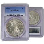 1882 Morgan Silver Dollar - S - PCGS 63