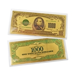 $1,000 Federal Reserve Note - Cleveland - Uncirculated Gold Foil