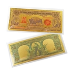 1901 $10 Legal Tender - Buffalo - Gold Foil