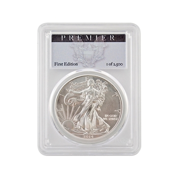 2014 Silver Eagle-PCGS Premier 70-First Edition