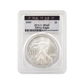 2009 American Silver Eagle - PREMIER - PCGS MS69