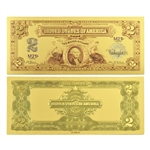 1899 $2 Washington Note - Uncirculated Gold Foil