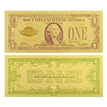 1928 $1 Silver Certificate - Washington Funny Back - Gold Foil