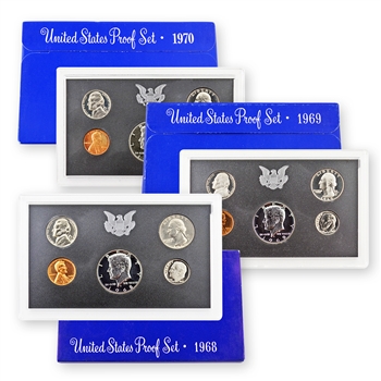 The Forgotten Silver Kennedy Proof Sets - 1968 / 1969 / 1970