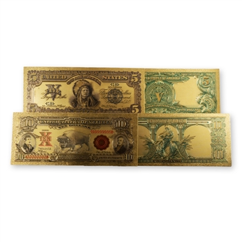 The ONLY 2 Coin Notes-Gold Foil Uncirculated