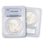 1925 Peace Dollar - Philadelphia - PCGS 65
