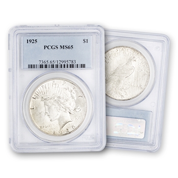 1925 Peace Dollar - Philadelphia - PCGS 65