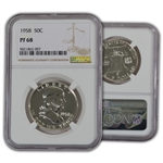 1958 Franklin Half Dollar - Proof - NGC 68
