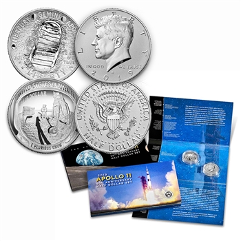 2019 Apollo 11 50th Anniversary 2 pc. Proof Half Dollar Collection