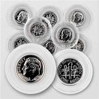 Vintage Silver Proof Roosevelt Dimes