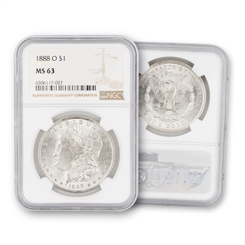 1888 Morgan Dollar-New Orleans-NGC 63