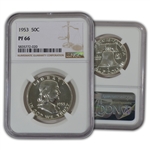1953 Franklin Half Dollar - Proof - NGC 66