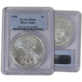 1998 Silver Eagle - PCGS 69