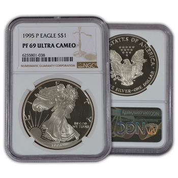 1995 Silver Eagle-Philadelphia Mint-Proof-NGC 69