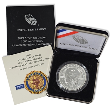 2019 American Legion Silver Dollar - Proof