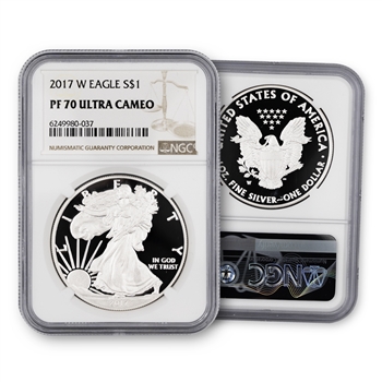 2017 Silver Eagle-Proof-NGC 70