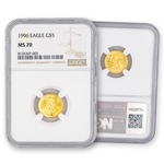1996 American Eagle $5 Gold - NGC 70