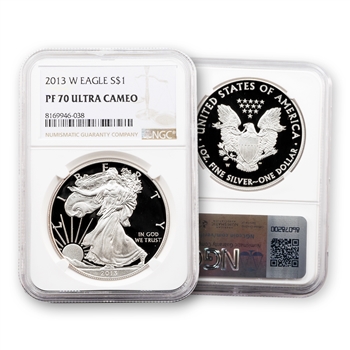 2013 Silver Eagle - Proof - NGC 70