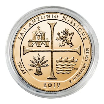 2019 San Antonio Missions Quarter - Philadelphia - Gold