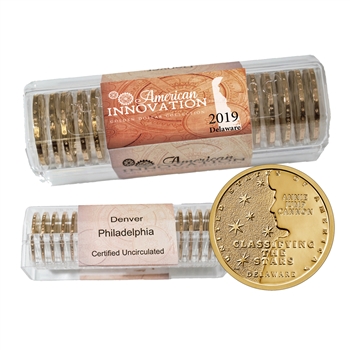 2019 Delaware Innovation Dollar Roll of 10 - 5P / 5D