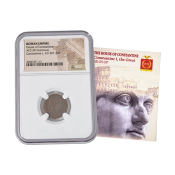 Roman Bronze - Constantine 1st ( 272 to 337 ) - NGC