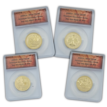 2019 Innovation Dollar 4pc Proof Set - ANACS 70 Day One