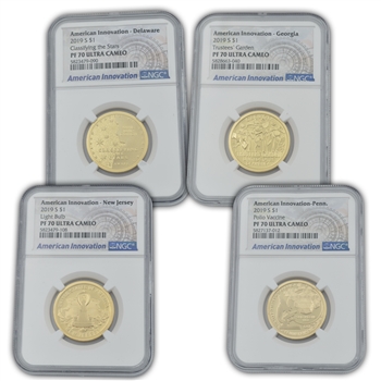 2019 Innovation Dollar 4pc Proof Set - NGC 70