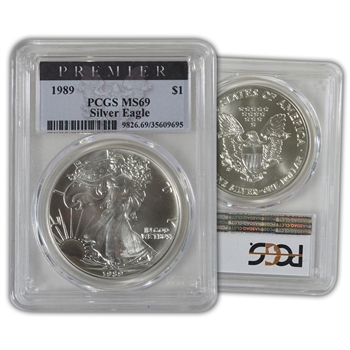 1989 Silver Eagle-Premier-PCGS 69