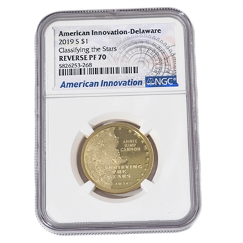 2019 Innovation Dollar - Reverse Proof - Delaware - NGC 70