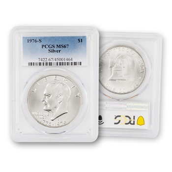 1976 Bicentennial Ike Dollar-Silver Uncirculated-PCGS 67