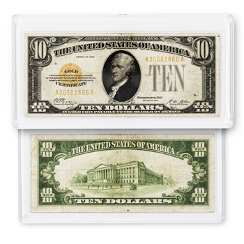 $10 Gold Certificate Small Size - Circulated