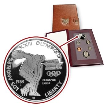 1983 Prestige Proof Set-Olympic Silver Dollar