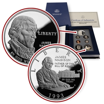 1993 Prestige Proof Set-Double Silver Issues