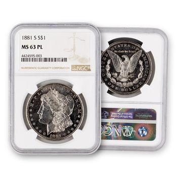 1881 Morgan Dollar - San Francisco - NGC 63 Proof Like