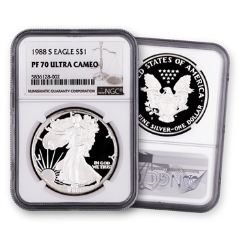 1988 Silver Eagle-Proof-NGC 70