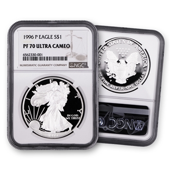 1996 Silver Eagle-Proof-NGC 70